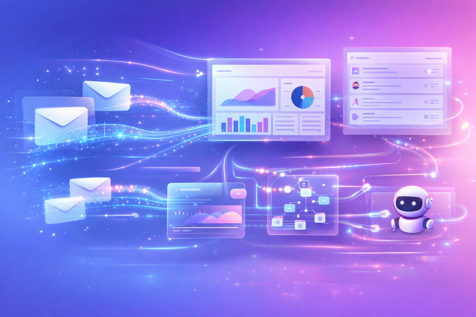 Email marketing automation illustration